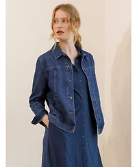 Celtic & Co. Women's Slub Jersey Shirt Midi Dress