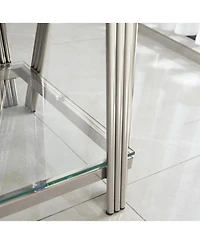 Streamdale 20" Square Glass End Table