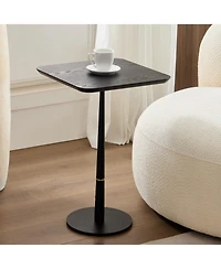 Streamdale Mdf with metal feet, square shape, located in living space and lounge area, black
