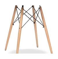 Traditional Solid Wood Dining Table – Handcrafted with Smooth Polished Top