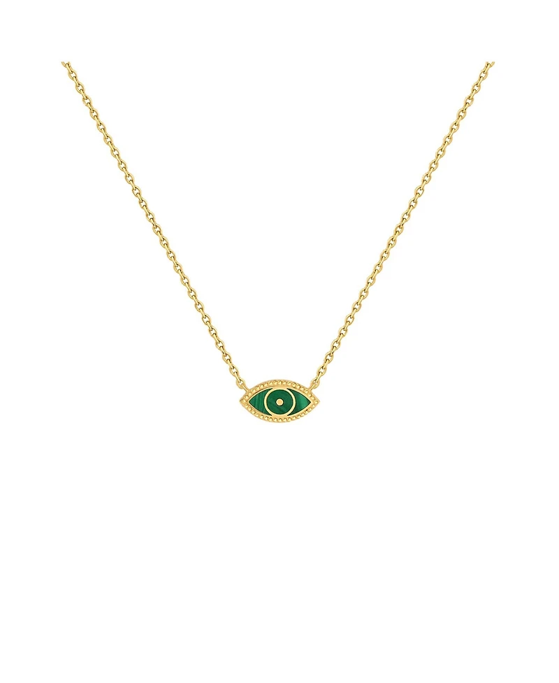 Vigorous Growth Evil Eye Malachite Necklace
