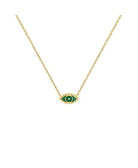 Vigorous Growth Evil Eye Malachite Necklace