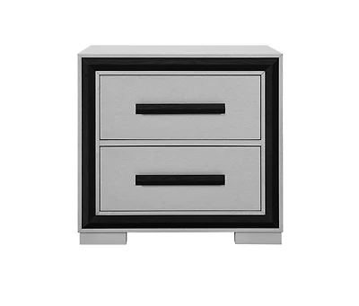 2-Drawer Nightstand – Modern Bedside Table with Storage