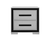 2-Drawer Nightstand – Modern Bedside Table with Storage