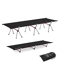 Naturehike ArmyWild Folding Camping Cot, Height Adjustable Ultralight Backpacking Cot, Portable Camping Bed for Camping Hiking Travel Home