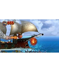 Nintendo Switch White Oled Console with Donkey Kong Country Returns Hd, MightySkins Console and Controller Skin Voucher, and 1 Year Cps Extended Warra