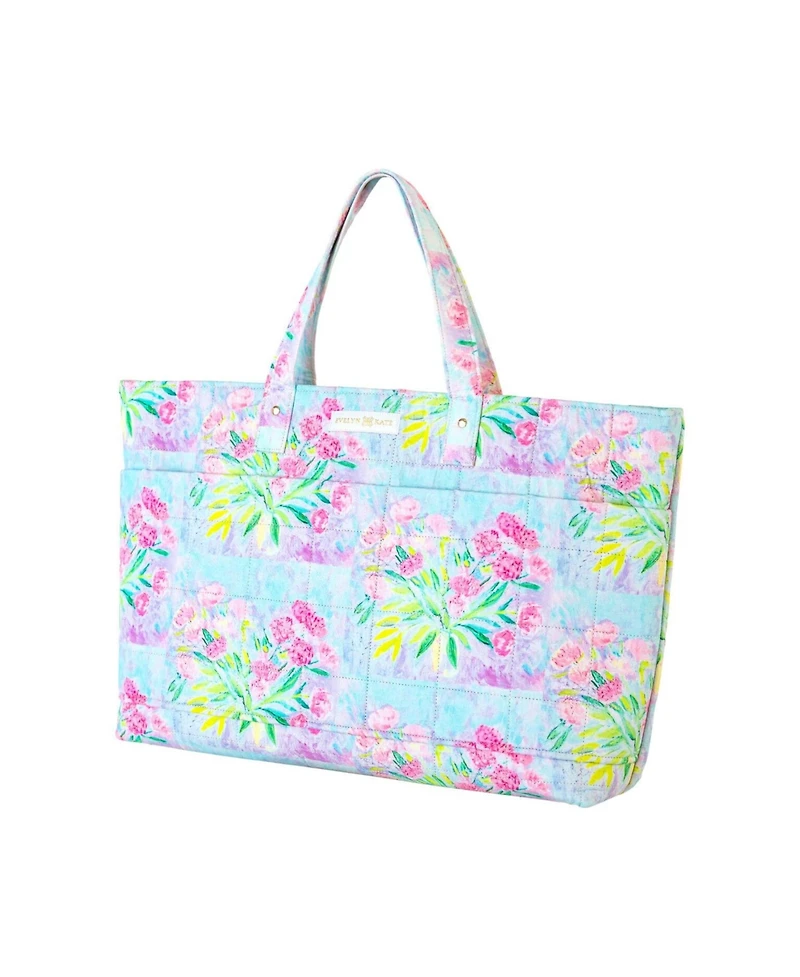 Evelyn & Kate Floral Quilted Tote