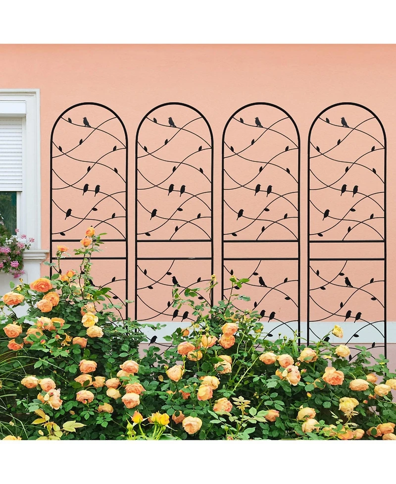 Streamdale 4 Pack 71" Metal Garden Trellis