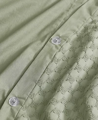 Brooklyn Loom Woven Texture 3-Pc. Duvet Cover Set, Full/Queen
