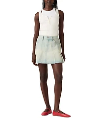 Levi's Women's Pleated Denim Mini Skirt