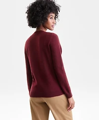 Charter Club Women's Long-Sleeve 100% Cashmere Crewneck Sweater, Macy's Exclusive