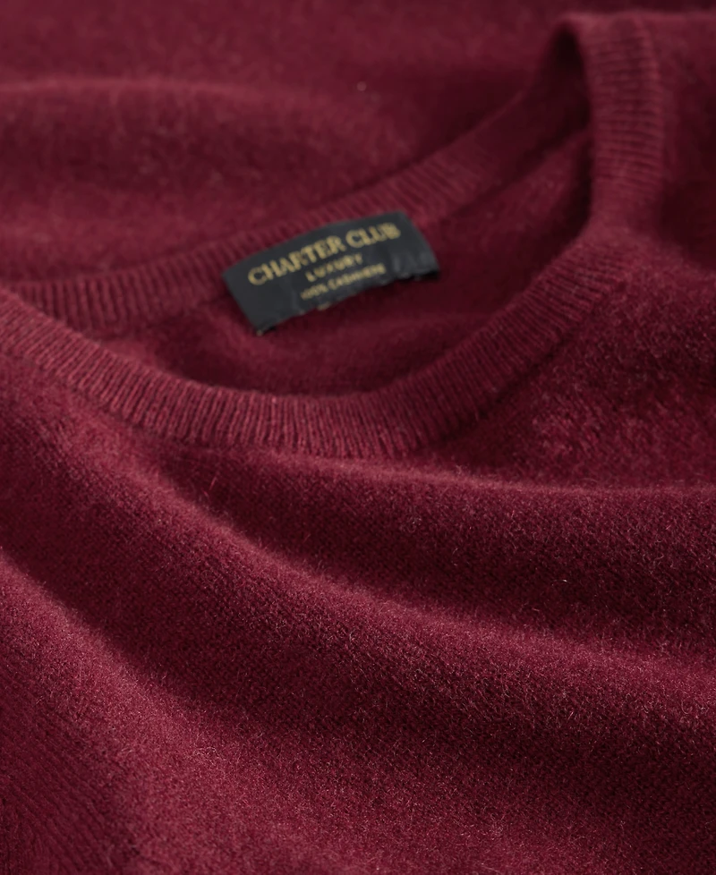 Charter Club Women's Long-Sleeve 100% Cashmere Crewneck Sweater, Macy's Exclusive