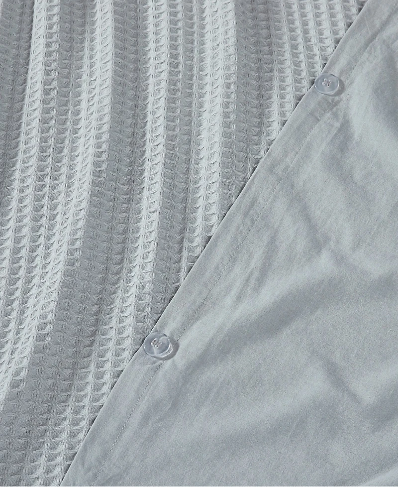 Cannon Heritage Cotton Waffle 3-Pc. Duvet Cover Set, King