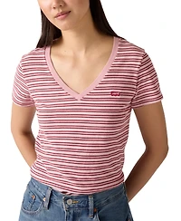 Levi's Women's Perfect Cotton V-Neck Short-Sleeve T-Shirt