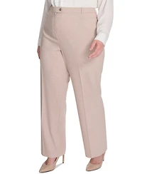 Calvin Klein Plus High-Rise Wide-Leg Pants