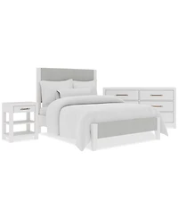 Catriona 3pc Bedroom Set (Full Upholstered Bed, Dresser & Open Nightstand), Created for Macy's