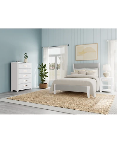 Catriona 3pc Bedroom Set (Full Upholstered Bed, Chest & Open Nightstand), Created for Macy's