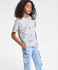 Abercrombie Kids Boys Essential T Shirt Baggy Cotton Denim Cargo Pants