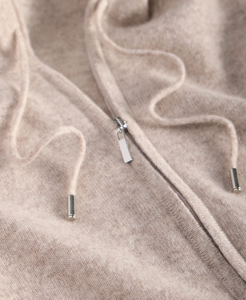 Charter Club Women's 100% Cashmere Zip Hoodie, Macy's Exclusive