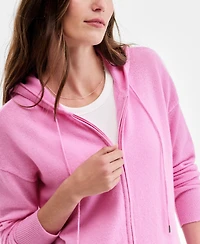 Charter Club Women's 100% Cashmere Zip Hoodie, Macy's Exclusive