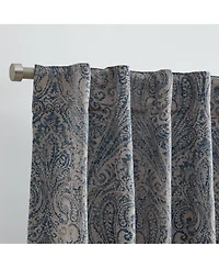 Elrene Home Fashions Vittoria Paisley Printed Blackout Curtain Panel
