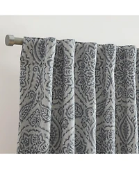 Elrene Home Fashions Giovanni Medallion Linen Blend Window Curtain Panel