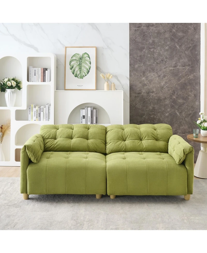 Streamdale Creamy Cloud Fabric Sofa