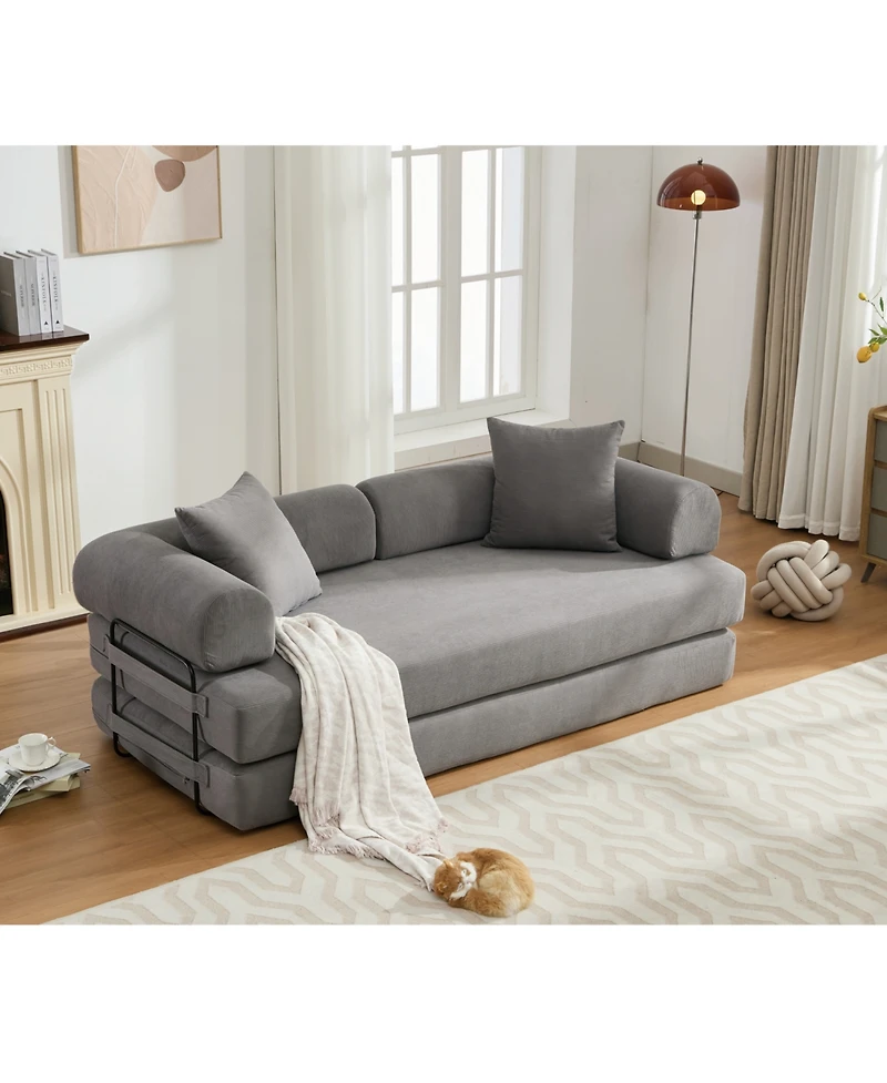Streamdale 4-in-1 Convertible Sofa Bed, King Size, Green or Gray