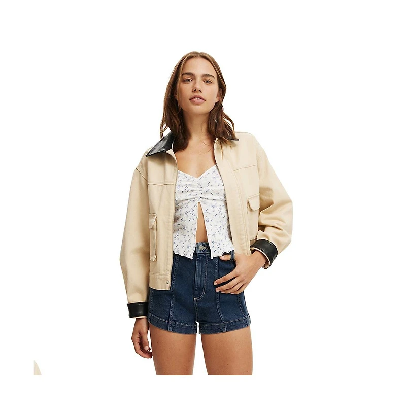 Cotton On Women's High Rise Micro Denim Short