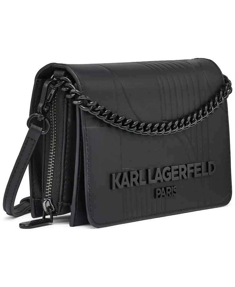 Karl Lagerfeld Paris Lourdes Rivet Crossbody Bag