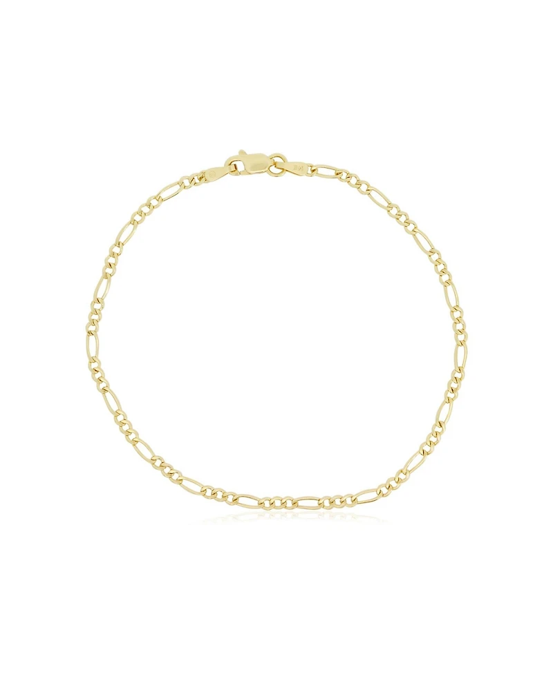 The Lovery Figaro Chain Bracelet 2 millimeters 7 inches