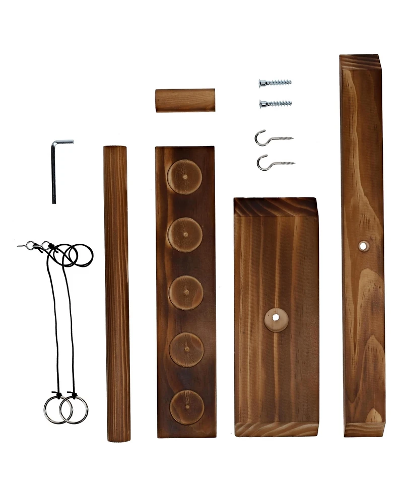 Pacific Shore Games 2 Player Wooden Ring Toss Game