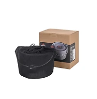 Naturehike Camping Soup Pot Cookware with Lid Large Outdoor Portable Hanging Pot Cooking Set for 1-6 People