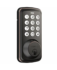 Zachvo Keyless Entry Deadbolt Lock, Electric Door Locks with Keypads and Emergency Charging Port