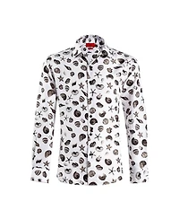Elie Balleh Big Boys Slim Fit Sea Shell Print Shirt