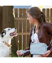 3-in-1 Crossbody Dog Walk Bag with Matching Planet-Safe Poop Bags
