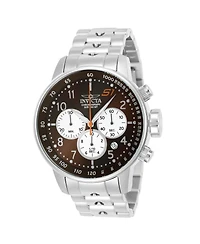 Invicta Men's 23081 S1 Rally Quartz Chronograph White, Brown Dial Watch