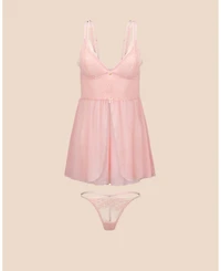 Adore Me Women's Stevie Babydoll & G-String Set Lingerie