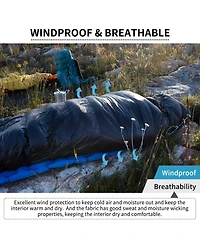 Naturehike Ultralight Down Sleeping Bag, 650FP, 3-4 Season, Adults, 32-42, Waterproof, Compact, Camping, Hiking