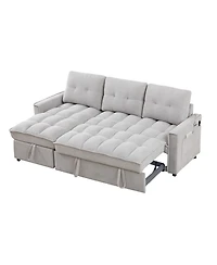 Streamdale Furniture Streamdale Reclining Pull-Out Sofa Bed w/ Usb & Storage