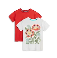 Mightly Kids Fair Trade Organic Cotton Short Sleeve T-Shirt 2-pack