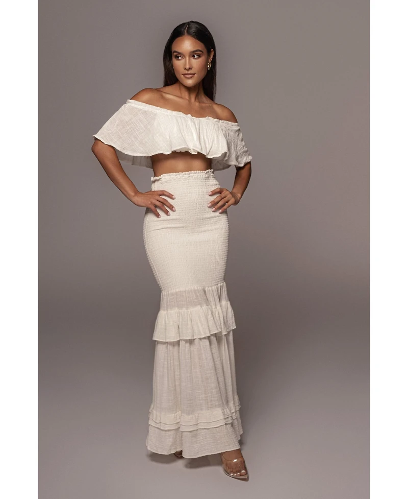 Jluxlabel Women's Sienna Ruffled Skirt Set