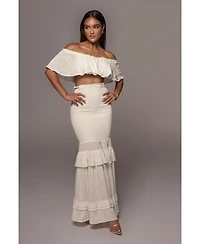 Jluxlabel Women's Sienna Ruffled Skirt Set