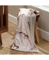 Lambs & Ivy Baby Country Western Cowboy/Cowgirl Soft Warm Fleece Blanket