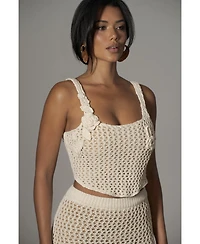 Jluxlabel Women's Beachside Crochet Bustier