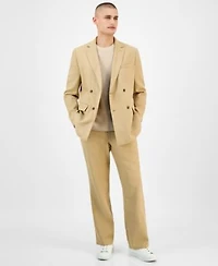 Alfani Mens Double Breasted Blazer Waffle Knit Sweater Drawstring Pants Exclusively At Macys