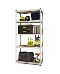 5-Tier Heavy Duty Metal Shelving Unit with 2000 Lbs Total Load Capacity