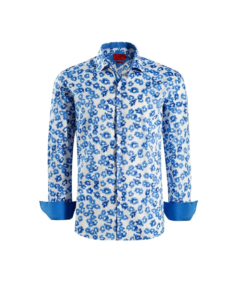 Elie Balleh Big Boys Slim Fit Floral Sport Button-Down Shirt