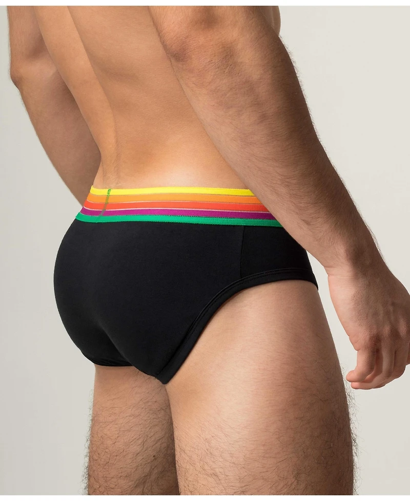 Rounderbum Men's Rainbow Rush Padded Brief