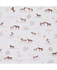 Lambs & Ivy Country Western Breathable 100% Cotton Fitted Crib/Toddler Sheet